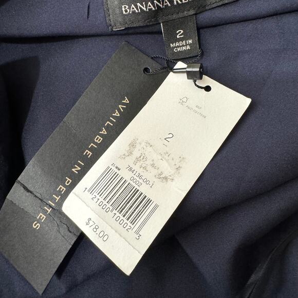 Banana Republic One Shoulder Bow Striped Blouse Size 2 NWT $78 - Picture 9 of 11